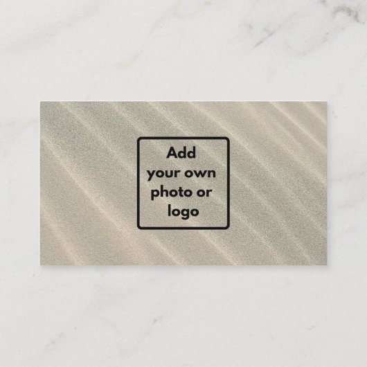 Sand minimalistische digitale Nomaden Freelancer B Visitenkarte (Rückseite)