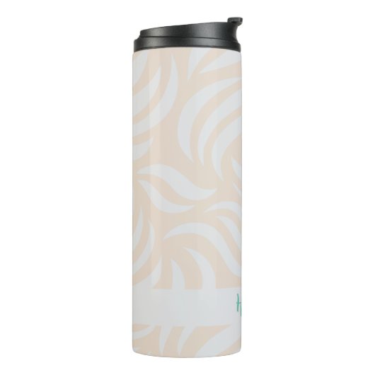 Sand Modern Chic Simple Personalized Travel Mug Thermosbecher (Nach links gedreht)