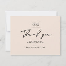 Sand | Modern Letters Business Dankeschön Card