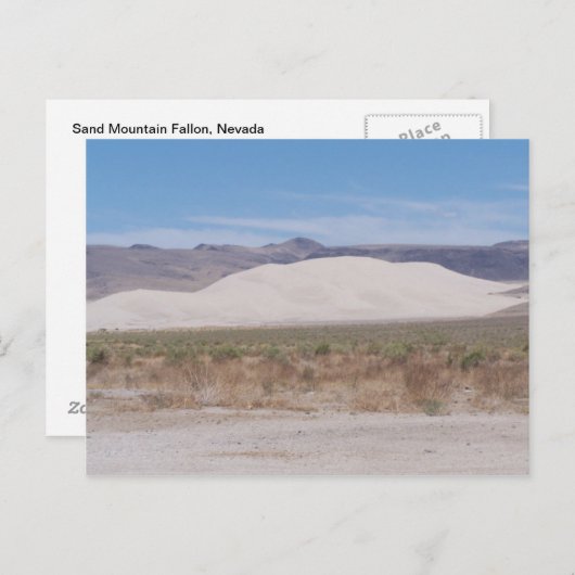 Sand Mountain Fallon, Nevada Postkarte (Vorne/Hinten)