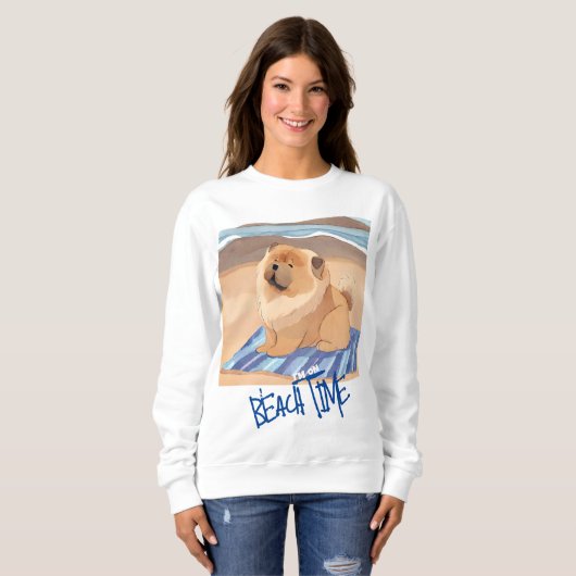 SAND N' SEA Chow Chow Hund Sweatshirt (Vorne ganz)