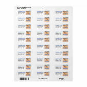 SAND N' Sea Red Chow Adressetiketten (Vorne)