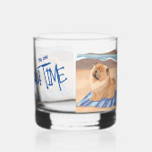 SAND N' SEE Chow Chow Hund Rocks Glas (Links)