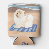 SAND N' SEE Creme Chow Chow Hund Dosenkühler (Vorderseite)
