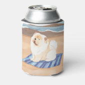 SAND N' SEE Creme Chow Chow Hund Dosenkühler (Kanne Rückseite)