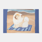SAND N' SEE Creme Chow Chow Hund Fußmatte (Vorderseite)