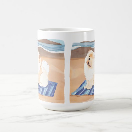 SAND N' SEE Creme Chow Chow Hund Kaffeetasse (Mittel)