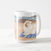 SAND N' SEE Creme Chow Chow Hund Kaffeetasse (VorderseiteRechts)