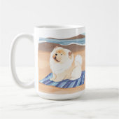 SAND N' SEE Creme Chow Chow Hund Kaffeetasse (Links)
