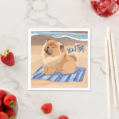 SAND N' SEE Red Chow Hund Serviette (Beispiel)