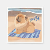 SAND N' SEE Red Chow Hund Serviette (Vorderseite)