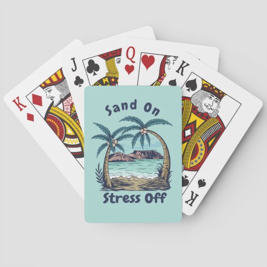 Sand-On, Stress-Off Spielkarten (Rückseite)