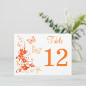 Sand, Orange, Tischnummer des weißen tropischen St (Stehend Vorderseite)