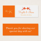 Sand, Orange, White Tropical Beach Gefältmarke (Vorne & Hinten)