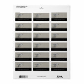 Sand Piper Address Labels Adressaufkleber (Vorne)