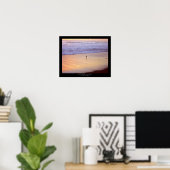 Sand Piper at Sunset : Ventura - Kalifornien Poster (Heimbüro)