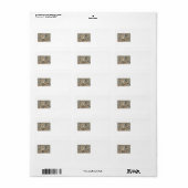 Sand Piper und Seashells Adressaufkleber (Vorne)