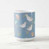 Sand Pipers Sea Grass Seashells Kaffeetasse (Mittel)