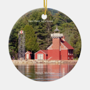 Sand Point Leuchtturm Baraga Ornament