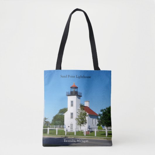 Sand Point Lighthouse auf der ganzen Tasche (Vorderseite)