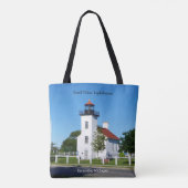 Sand Point Lighthouse auf der ganzen Tasche (Rückseite)