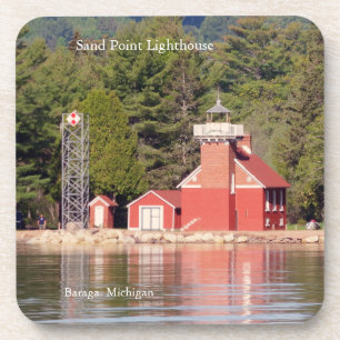 Sand Point Lighthouse Baraga 6 Untersetzer