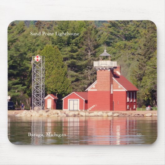 Sand Point Lighthouse Baraga mousepad (Vorne)