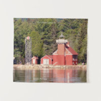 Sand Point Lighthouse Baraga Wandteppiche