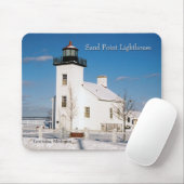 Sand Point Lighthouse Escanaba mousepad (Mit Mouse)