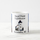 Sand Point Lighthouse Escanaba Tasse (Mittel)