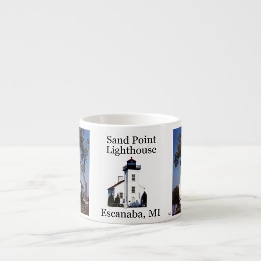 Sand Point Lighthouse Espresso Tasse (Vorderseite)
