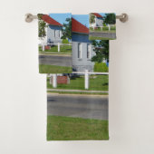 Sand Point Lighthouse Handtuchhandtuch Set (Insitu)