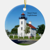 Sand Point Lighthouse Keramik Ornament (Vorne)