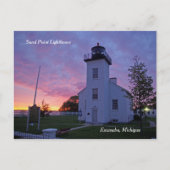 Sand Point Lighthouse Postkarte (Vorderseite)