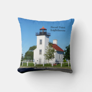 Sand Point Lighthouse Quadratkissen Kissen