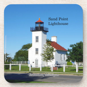 Sand Point Lighthouse Set von 6 Untersetzer aus Ku