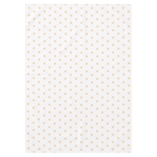 Sand Polka Dots White Tischdecke (Vorderseite)