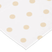 Sand Polka Dots White Tischdecke (Schrägansicht)