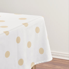 Sand Polka Dots White Tischdecke