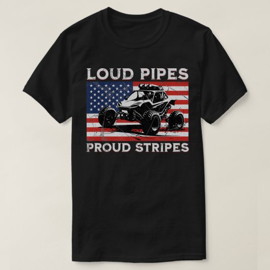Sand Rail Dune Buggy Offroad US Flag Sand Racing F T-Shirt (Design vorne)
