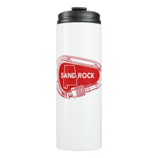 Sand Rock Alabama Rock Climbing Carabiner Thermosbecher (Vorderseite)