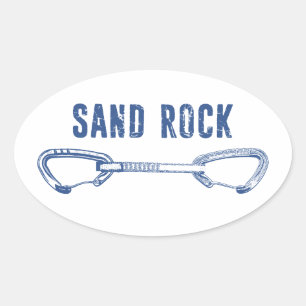 Sand Rock Alabama Sportklettern Quickdraw Ovaler Aufkleber
