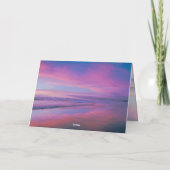 Sand-Schloss der Liebe Karte (Rückseite)