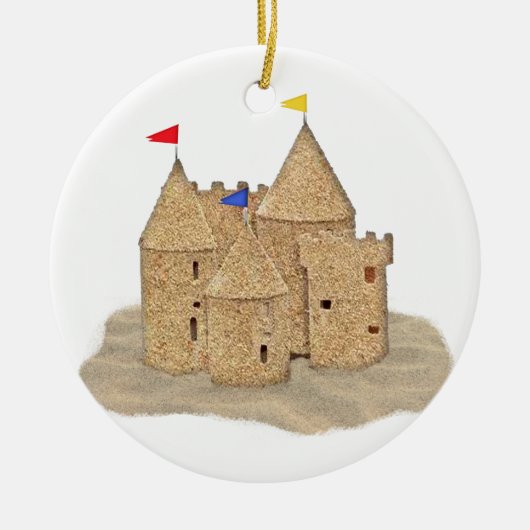 Sand-Schloss Keramikornament (Vorne)