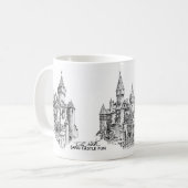 Sand-Schloss-Spaß-Kaffee-Tasse Kaffeetasse (Vorderseite Links)