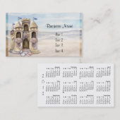 Sand-Schloss träumt Kalender 2013 Visitenkarte (Vorne/Hinten)