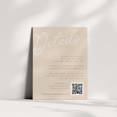 Sand | Script Watermark All-in-One Details Begleitkarte