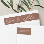Sand | Script Watermark Wedding Rücksendeadresse
