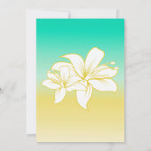 Sand & Sea Hibiskus Colour Ombre Probe Dinner Einladung (Rückseite)