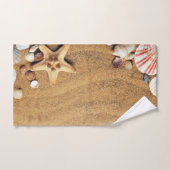 Sand Seashells Badezimmer Dekoratives Badetuch Set (Handtuch)
